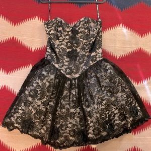 🖤Vintage party dress Lace corset cupcake dress prom 80’s punk grunge sexy goth